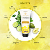 Vagad’s Khadi Herbal Vitamin C Face Wash with Kakadu Plum & Lime – Brightening & Refreshing Cleanser - 100gm
